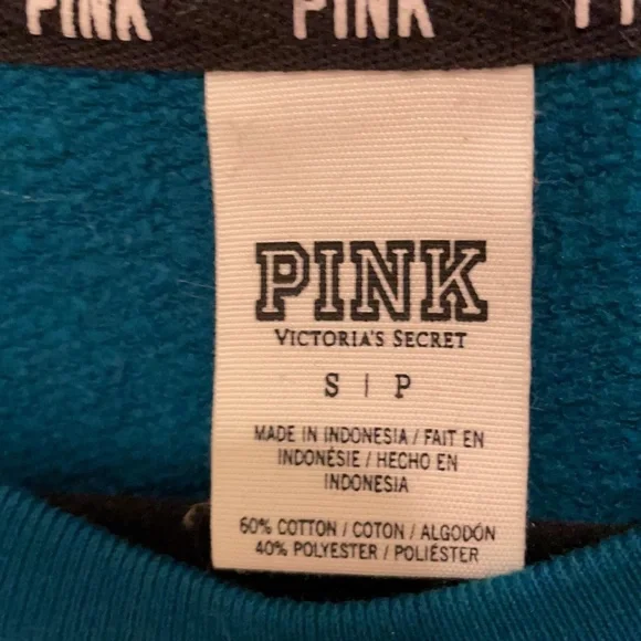 PINK Victoria’s Secret Teal Crewneck Sweatshirt - Picture 5 of 9